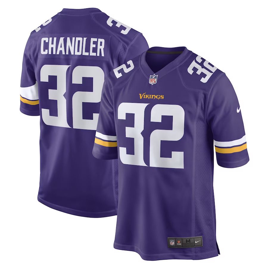 Men Minnesota Vikings 32 Ty Chandler Nike Purple Game Player NFL Jersey